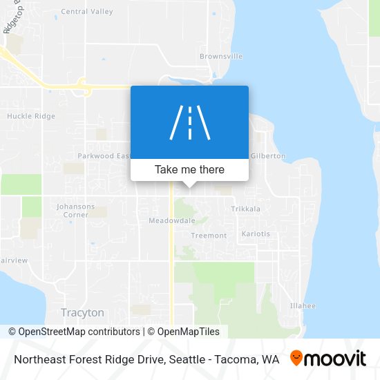 Northeast Forest Ridge Drive map