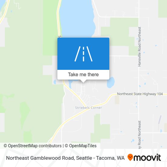 Northeast Gamblewood Road map