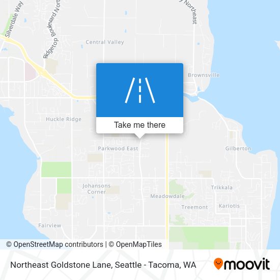 Northeast Goldstone Lane map
