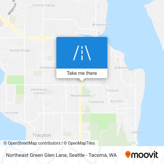 Northeast Green Glen Lane map