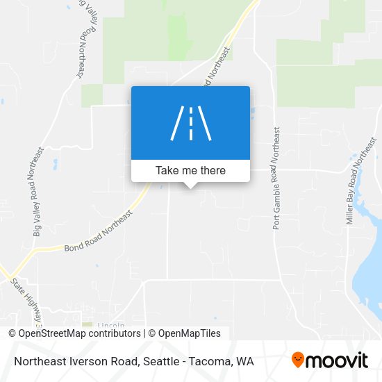 Northeast Iverson Road map