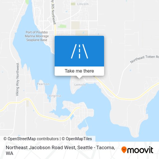 Northeast Jacobson Road West map