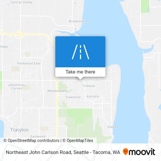Northeast John Carlson Road map