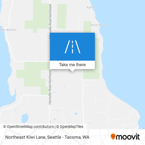 Northeast Kiwi Lane map