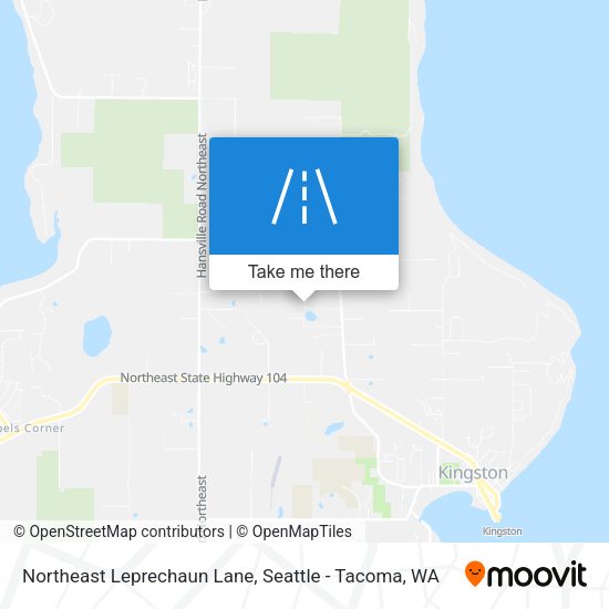 Northeast Leprechaun Lane map