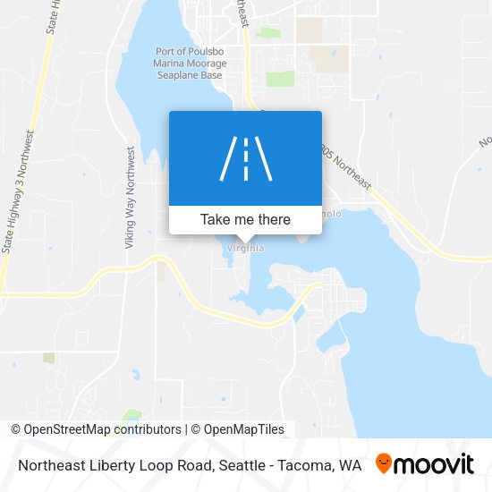 Northeast Liberty Loop Road map