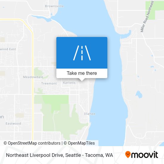 Northeast Liverpool Drive map