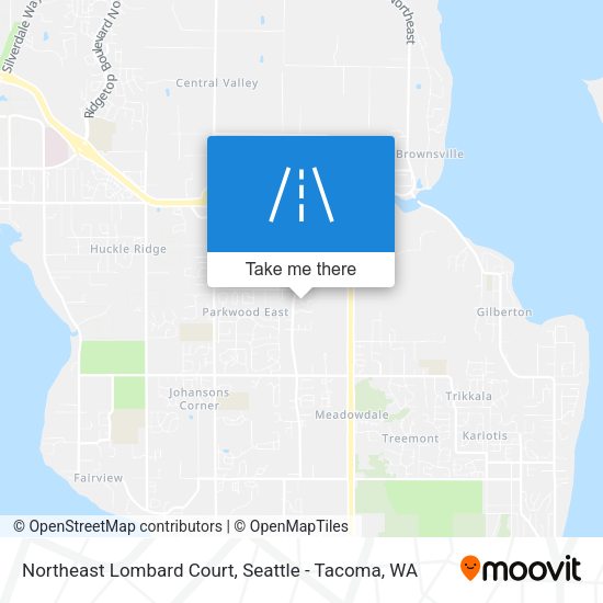 Mapa de Northeast Lombard Court