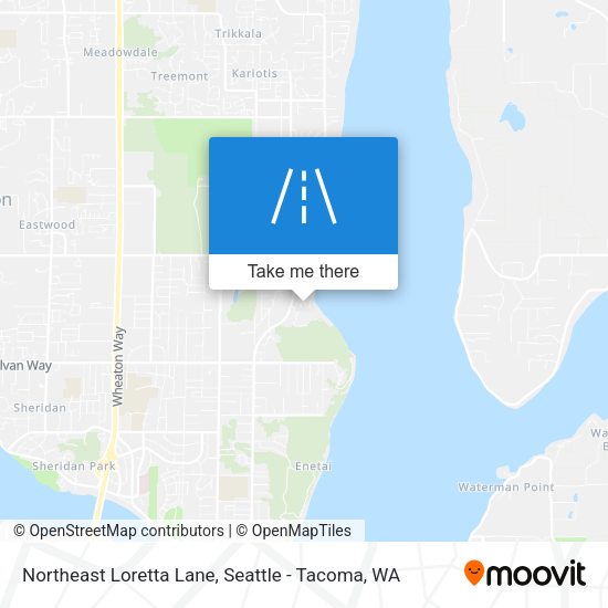 Northeast Loretta Lane map