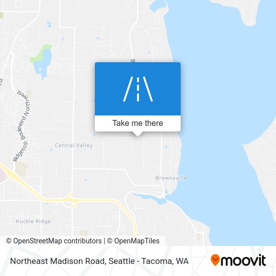 Northeast Madison Road map