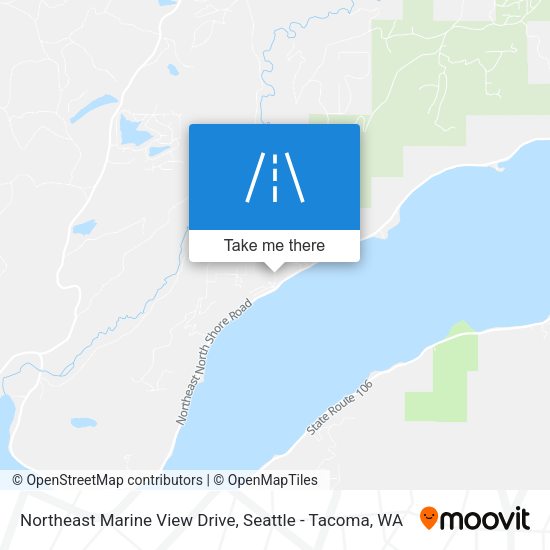 Northeast Marine View Drive map