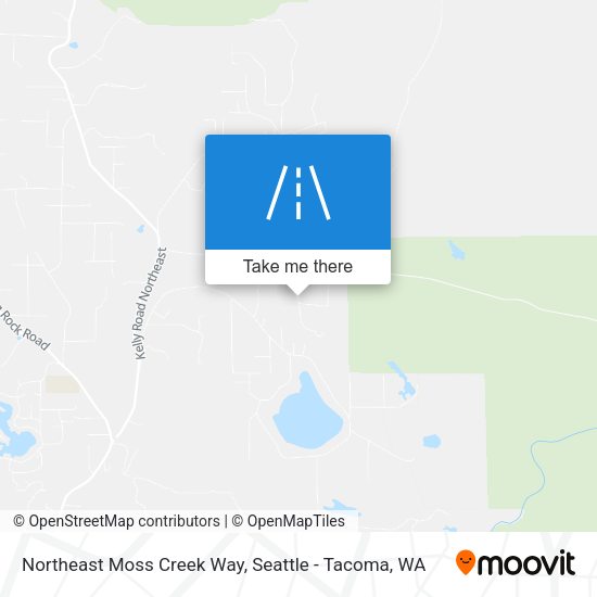 Northeast Moss Creek Way map