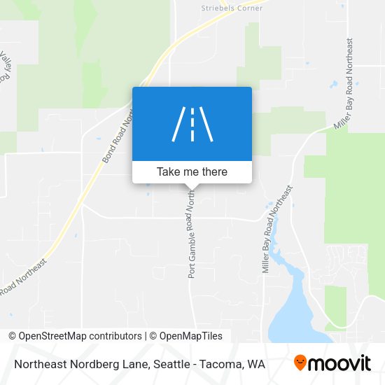 Northeast Nordberg Lane map