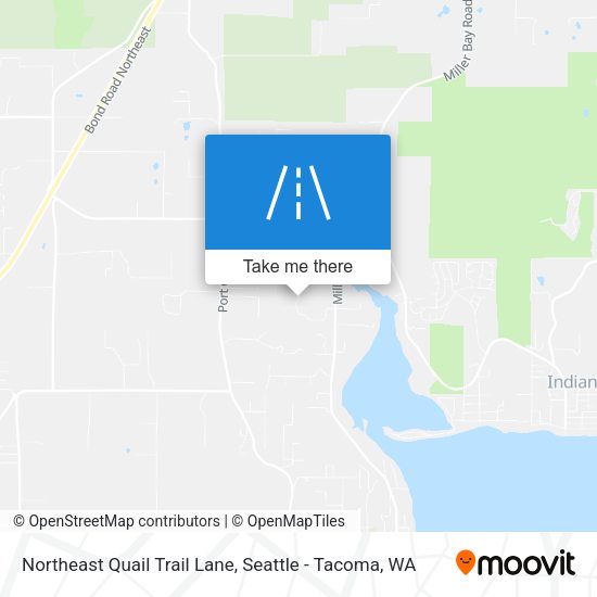 Northeast Quail Trail Lane map