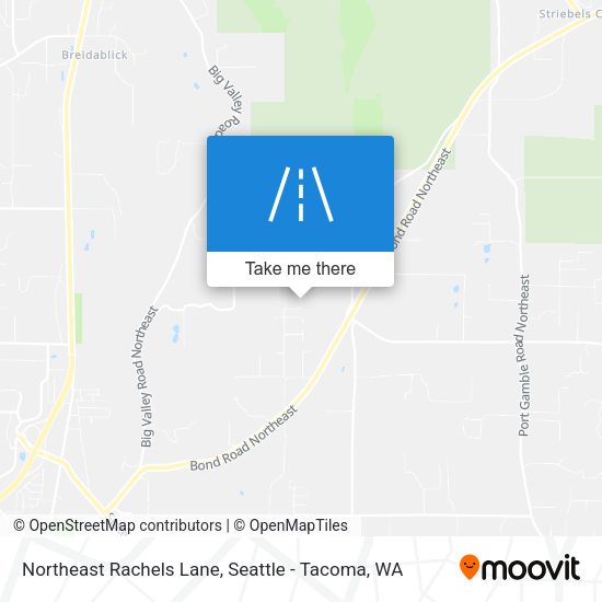 Mapa de Northeast Rachels Lane