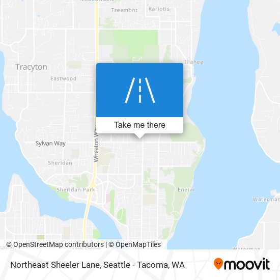 Northeast Sheeler Lane map