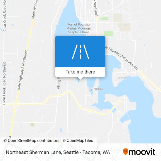 Mapa de Northeast Sherman Lane
