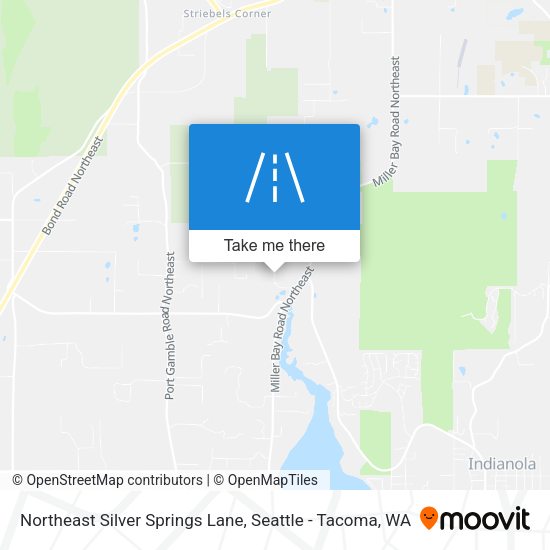 Northeast Silver Springs Lane map