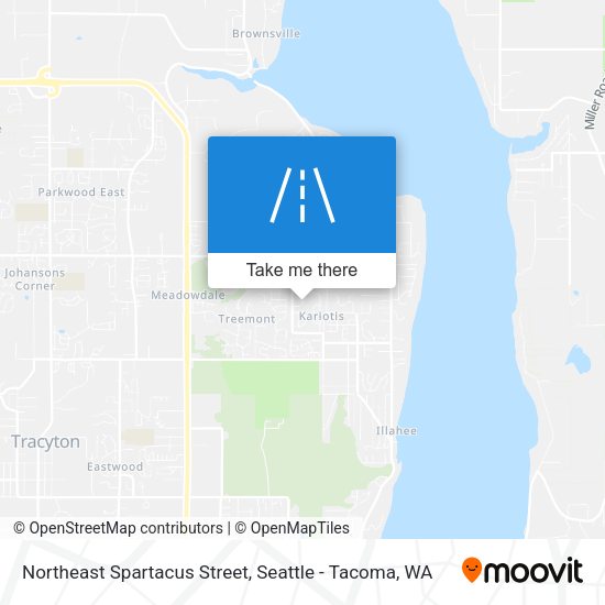 Northeast Spartacus Street map