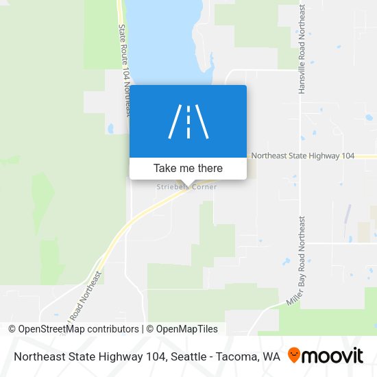 Northeast State Highway 104 map