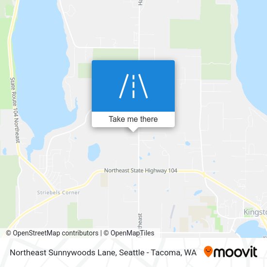 Northeast Sunnywoods Lane map