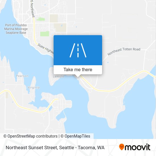 Northeast Sunset Street map
