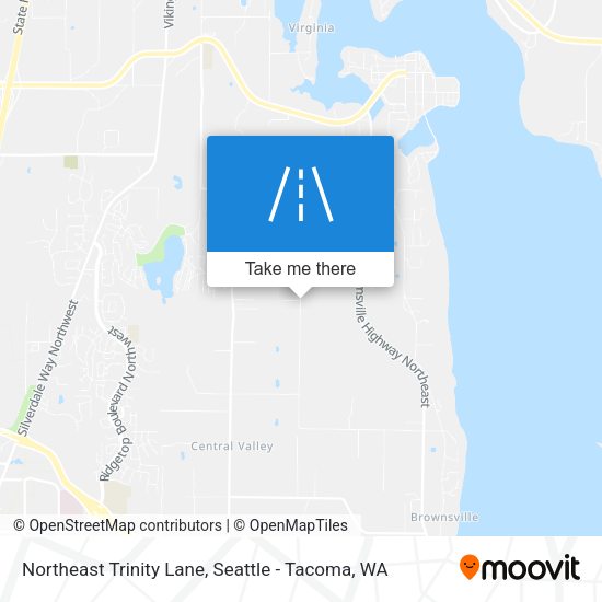 Northeast Trinity Lane map