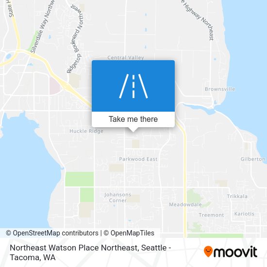 Northeast Watson Place Northeast map