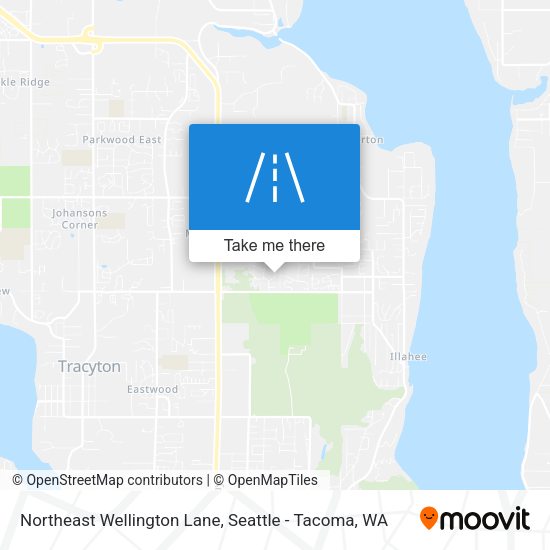 Northeast Wellington Lane map