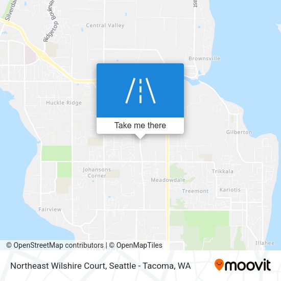 Northeast Wilshire Court map