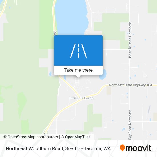 Northeast Woodburn Road map