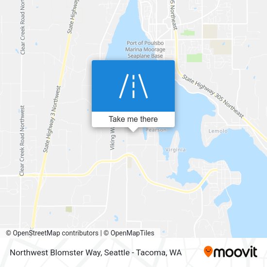 Northwest Blomster Way map