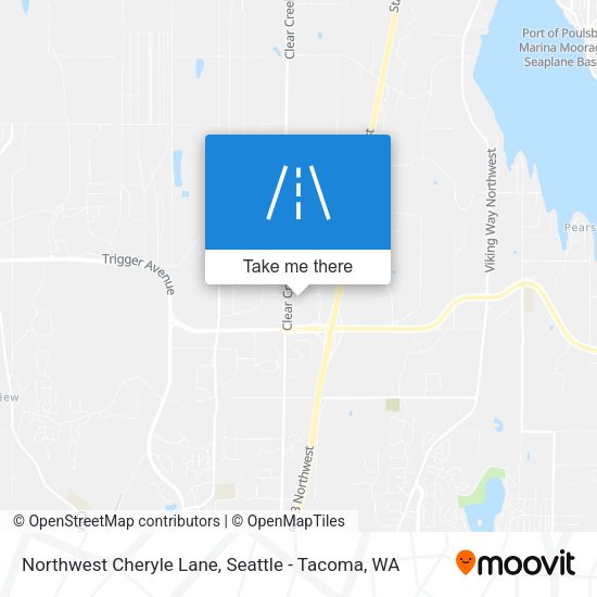 Northwest Cheryle Lane map