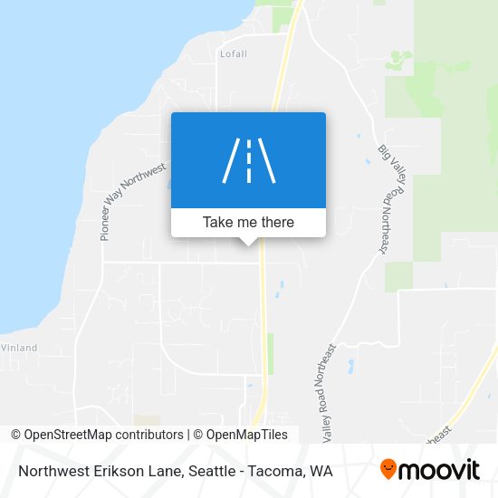 Northwest Erikson Lane map