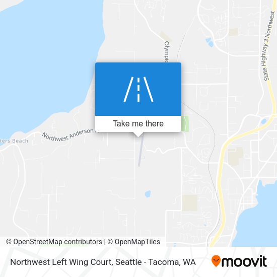Northwest Left Wing Court map