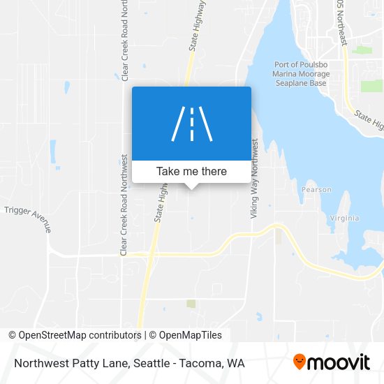Northwest Patty Lane map