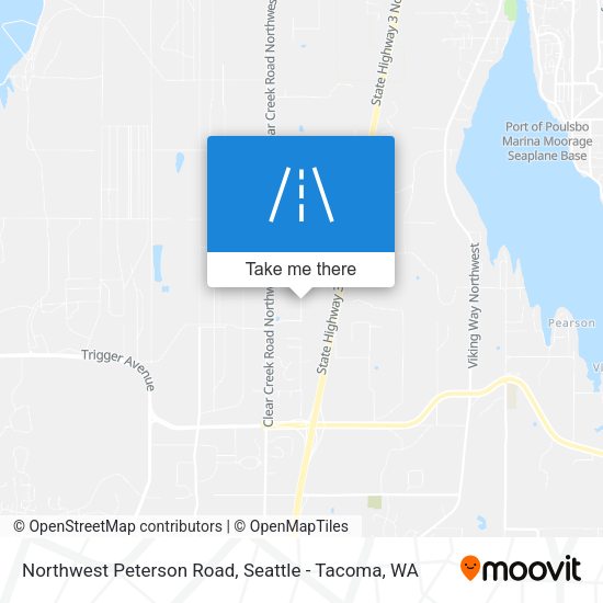 Northwest Peterson Road map