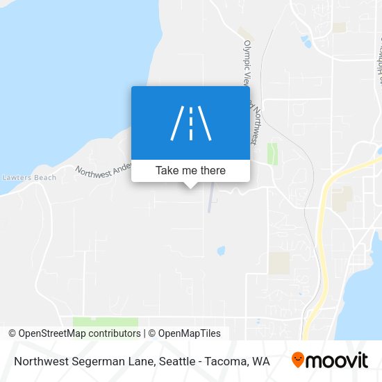 Northwest Segerman Lane map