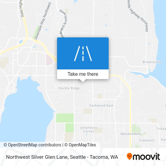 Northwest Silver Glen Lane map