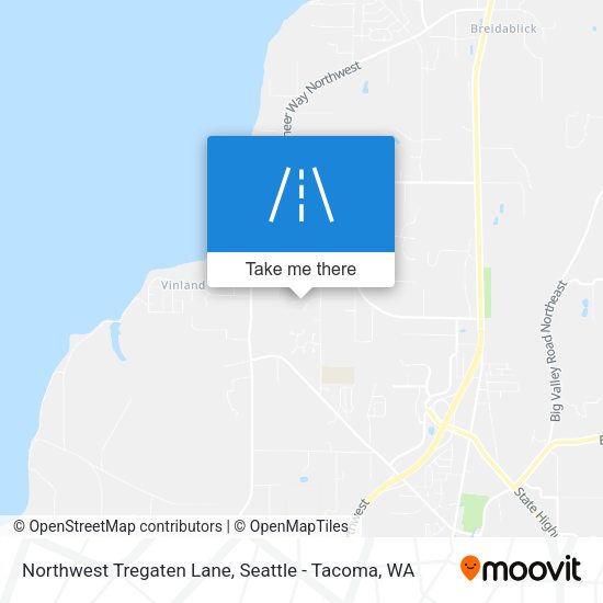 Mapa de Northwest Tregaten Lane