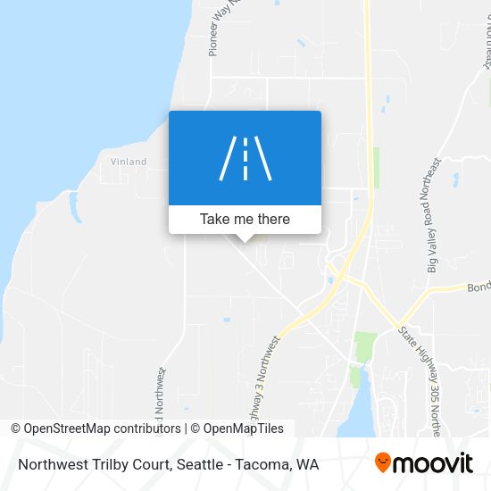 Mapa de Northwest Trilby Court