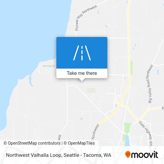 Northwest Valhalla Loop map