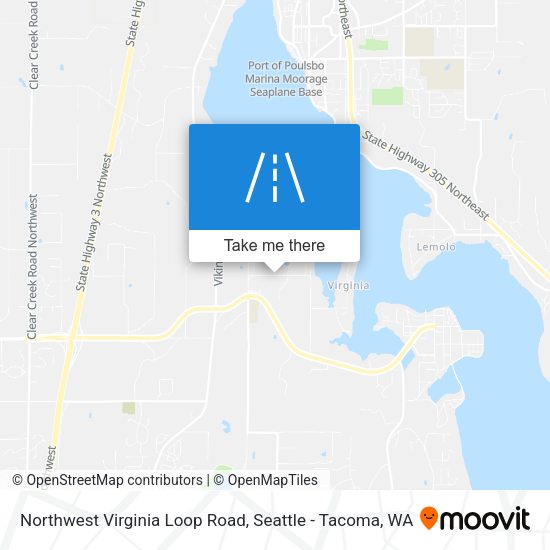 Mapa de Northwest Virginia Loop Road