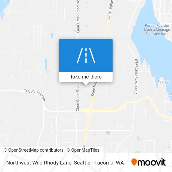 Northwest Wild Rhody Lane map
