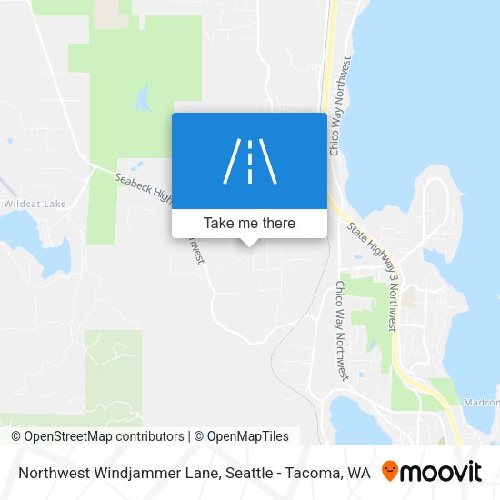 Northwest Windjammer Lane map