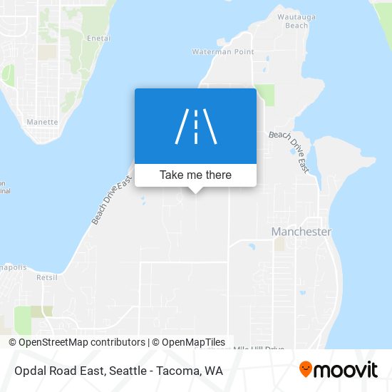 Opdal Road East map