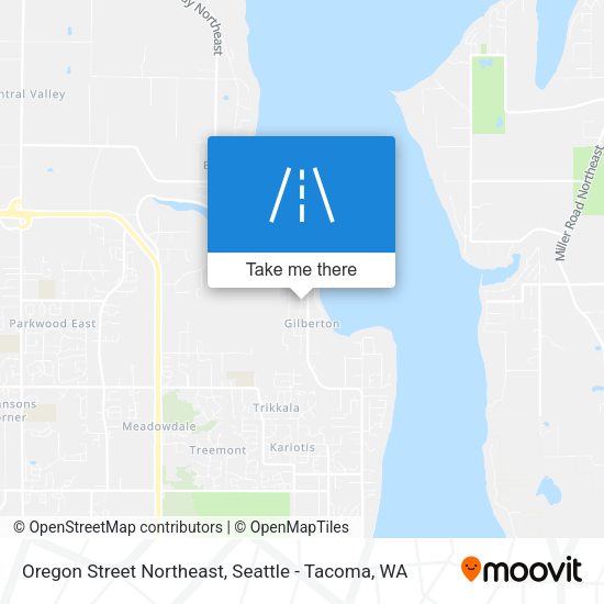 Mapa de Oregon Street Northeast