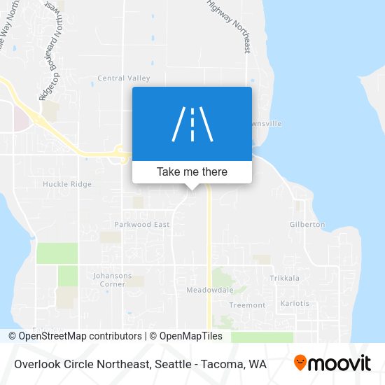 Overlook Circle Northeast map