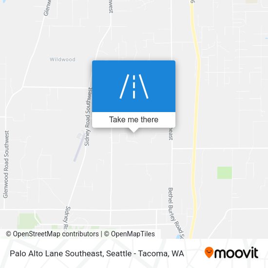 Palo Alto Lane Southeast map
