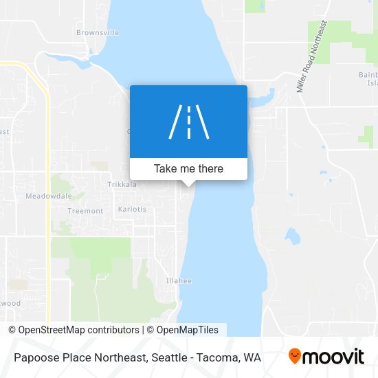 Papoose Place Northeast map